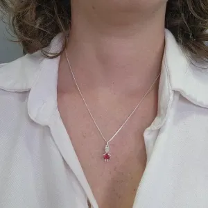 COLAR PRATA MENINA RUBI