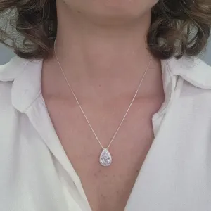 COLAR PRATA GOTA LUXO