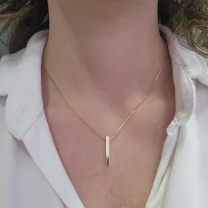COLAR OURO PINO VERTICAL