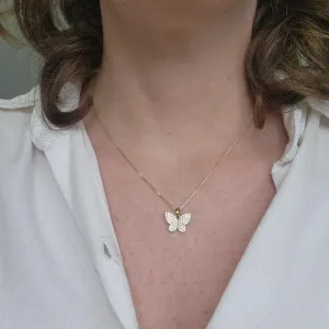 COLAR OURO BORBOLETA Z