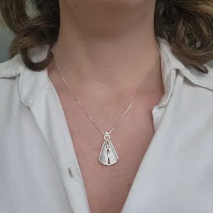 COLAR PRATA NOSSA SENHORA LUXO BRANCA