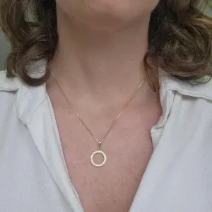 COLAR OURO CÍRCULO VAZADO Z