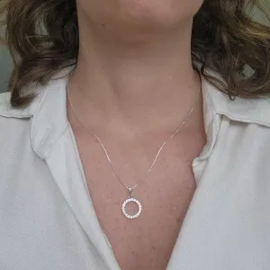COLAR PRATA CÍRCULO VAZADO Z