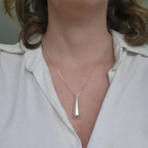 COLAR PRATA GOTA LISA