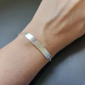 PULSEIRA PRATA PLACA AMIZADE