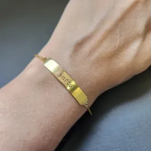 PULSEIRA OURO PLACA AMOR