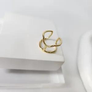 ANEL OURO DOIS FIOS FALANGE AJUSTÁVEL