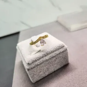 ANEL OURO GOTINHA CRISTAL