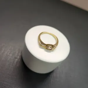 ANEL OURO OVAL