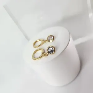BRINCO OURO ARGOLA PONTO LUZ