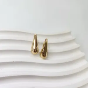 BRINCO OURO GOTA LISA P