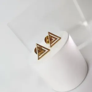 BRINCO OURO TRIANGULO VAZADO