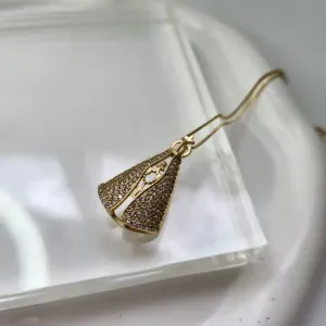 COLAR OURO NOSSA SENHORA LUXO BRANCA