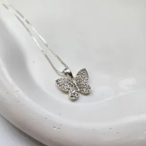 COLAR PRATA BORBOLETA Z