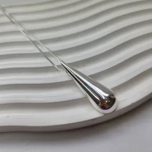 COLAR PRATA GOTA LISA