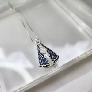 COLAR PRATA NOSSA SENHORA LUXO AZUL