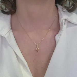 COLAR OURO CRUZ FÉ