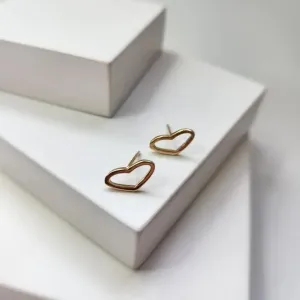 BRINCO OURO CORAÇÃO VAZ M