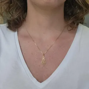 COLAR OURO NOSSA SENHORA VAZADA