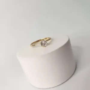 ANEL OURO SOLITÁRIO CLASSÍCO