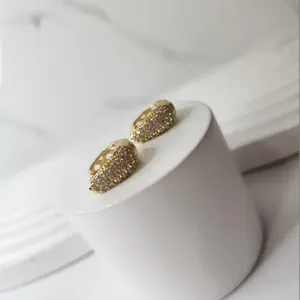 BRINCO OURO ARGOLA Z LUXO GOTA