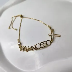 PULSEIRA OURO PAI NOSSO