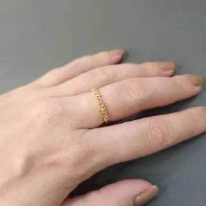 ANEL OURO PAI NOSSO