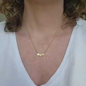 COLAR OURO 3 CORAÇÕES