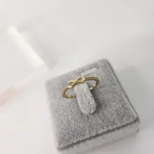 ANEL OURO INFINITO ZIRC