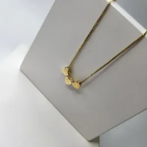 COLAR OURO 3 CORAÇÕES