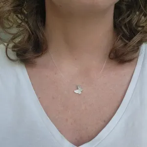 COLAR PRATA MINI BORBOLETA Z