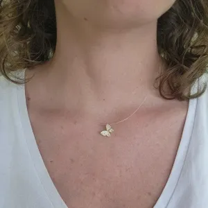 COLAR OURO MINI BORBOLETA Z