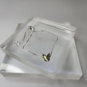 PULSEIRA PRATA BORBOLETA ORIGAMI