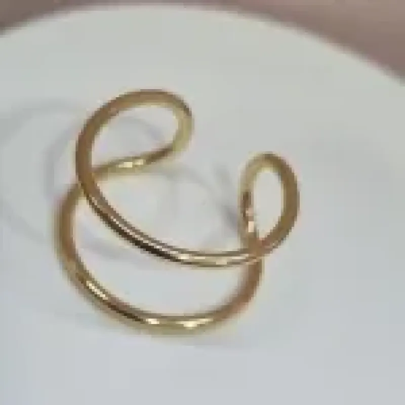 ANEL OURO DOIS FIOS	