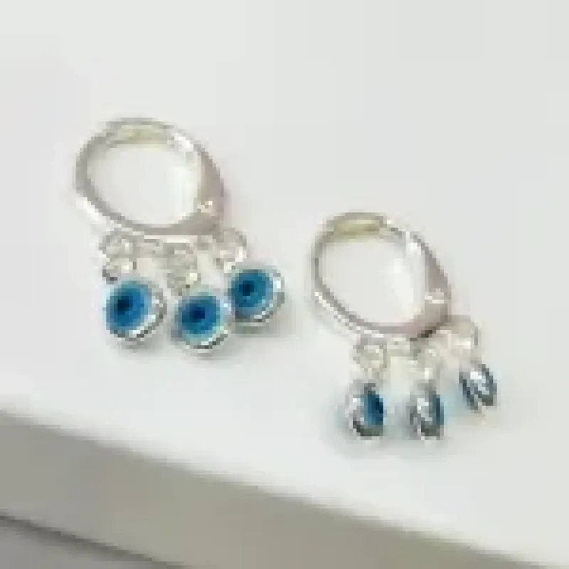 BRINCO ARGOLA PRATA TRANQ OLHO