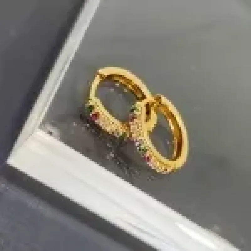 BRINCO OURO ARGOLA COLOR G	