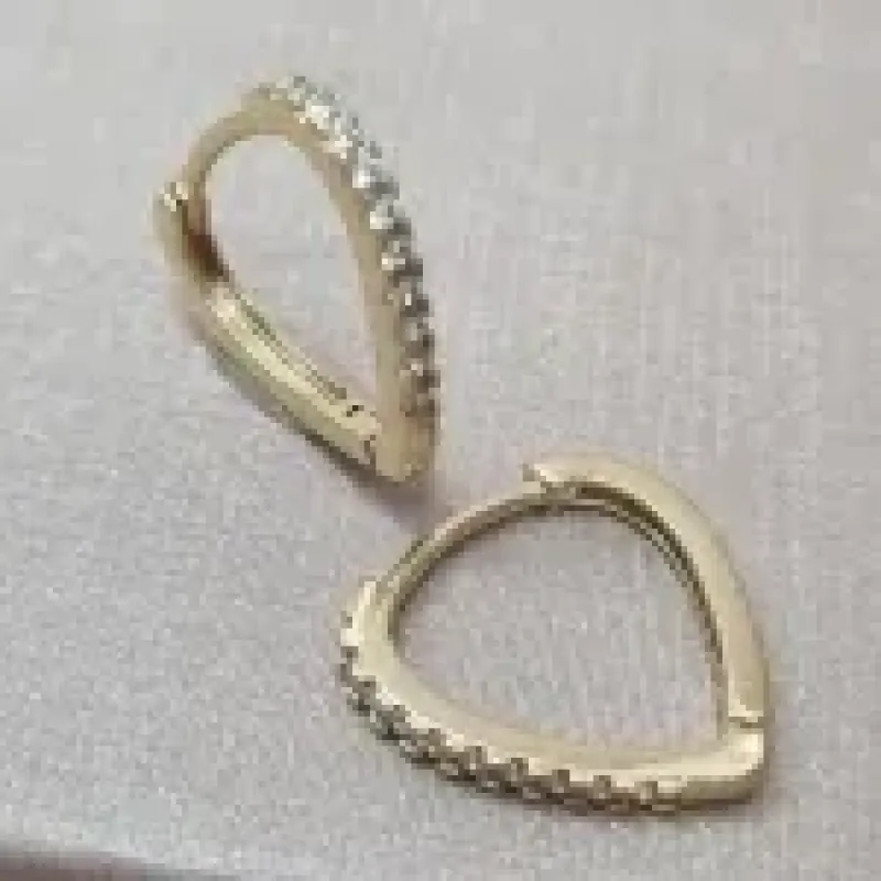 BRINCO OURO ARGOLA G CORAÇÃO Z