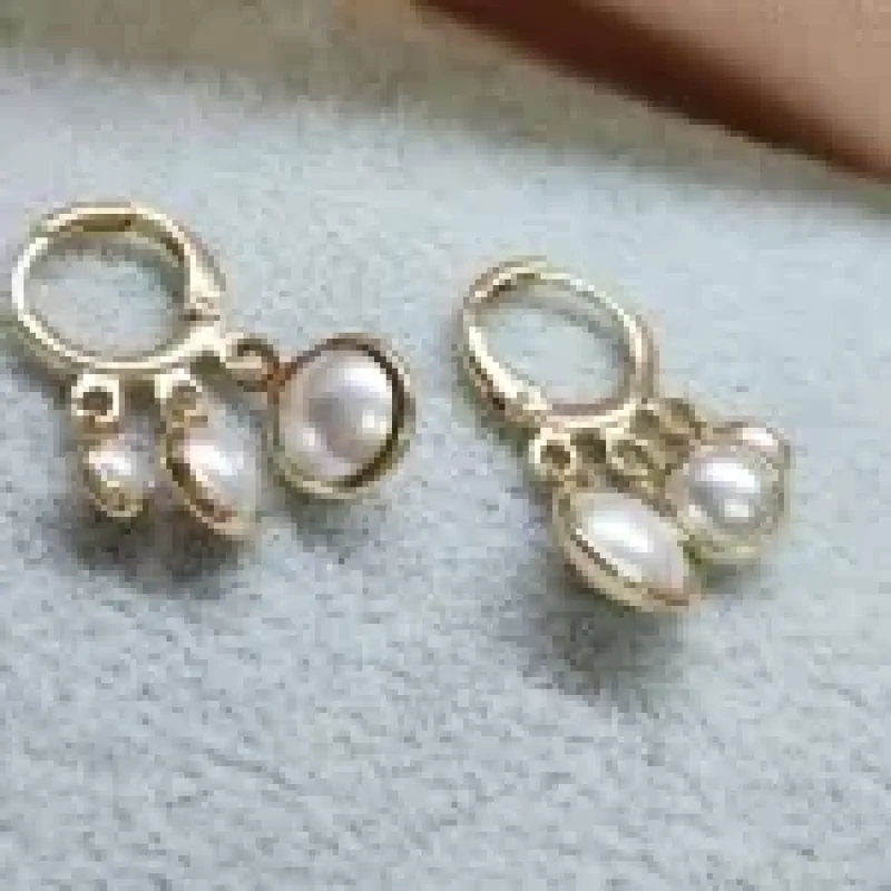 BRINCO OURO ARGOLA PÉROLA 3