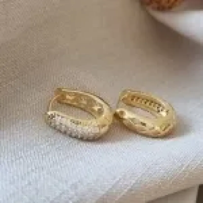 BRINCO OURO ARGOLA ZIRC LUXO	