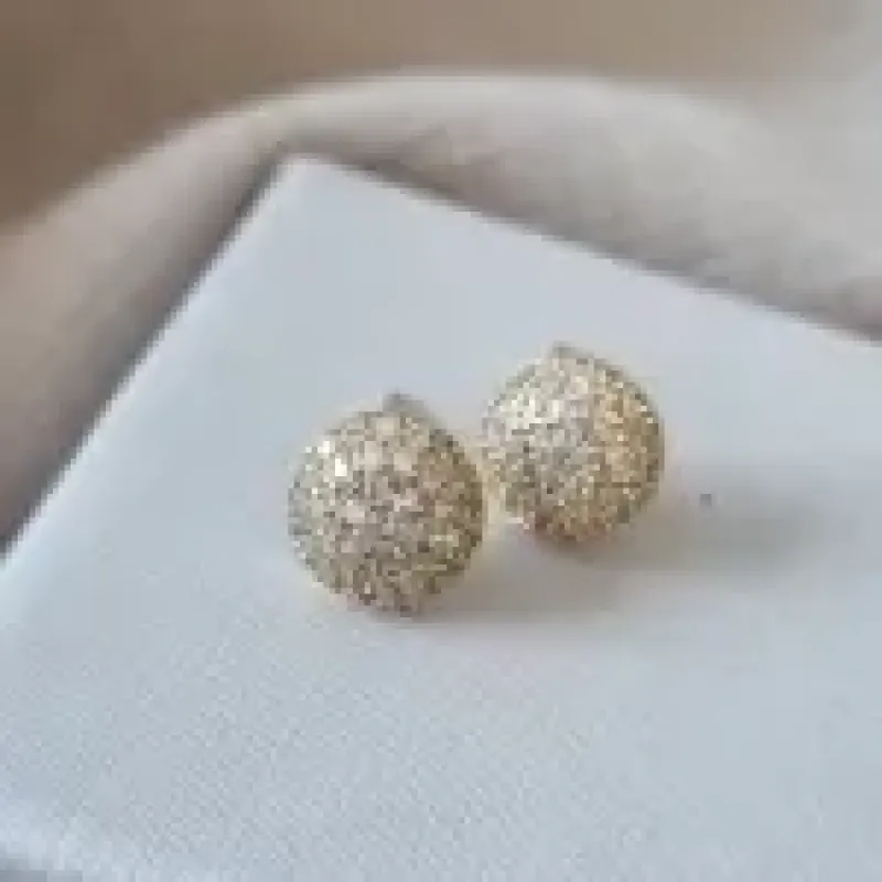 BRINCO OURO BOLA ZIRC G	