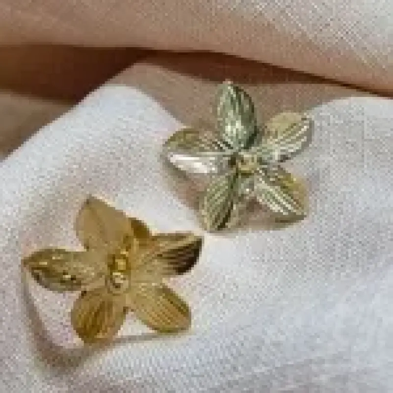BRINCO OURO FLOR	