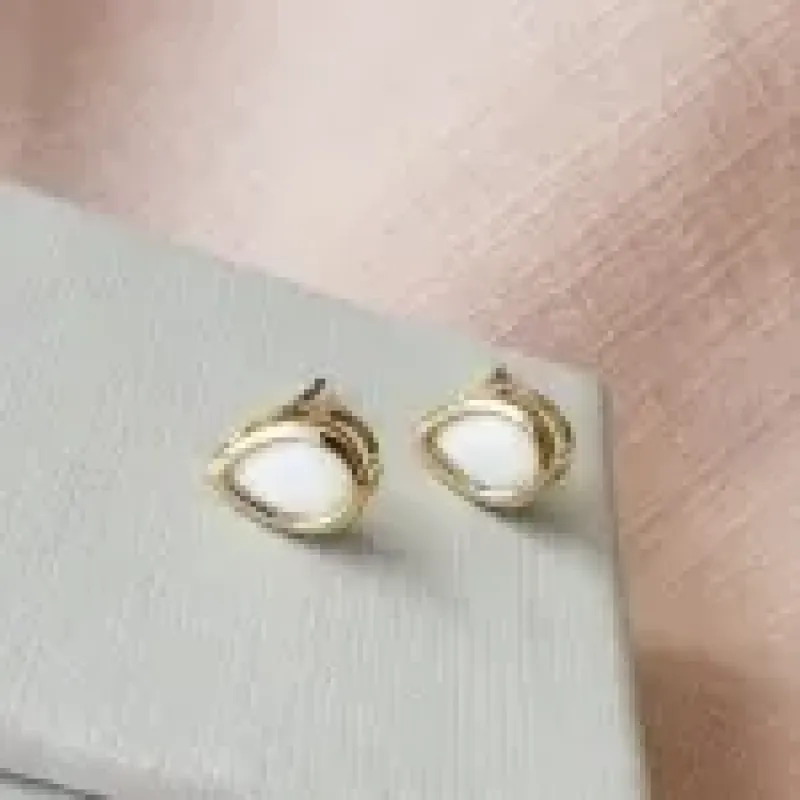 BRINCO OURO GOTA ITALIANA BRANCA