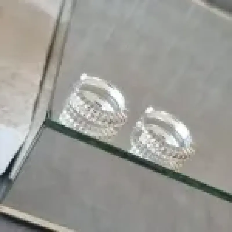 BRINCO PRATA ARGOLA BOLINHA ZIRC G