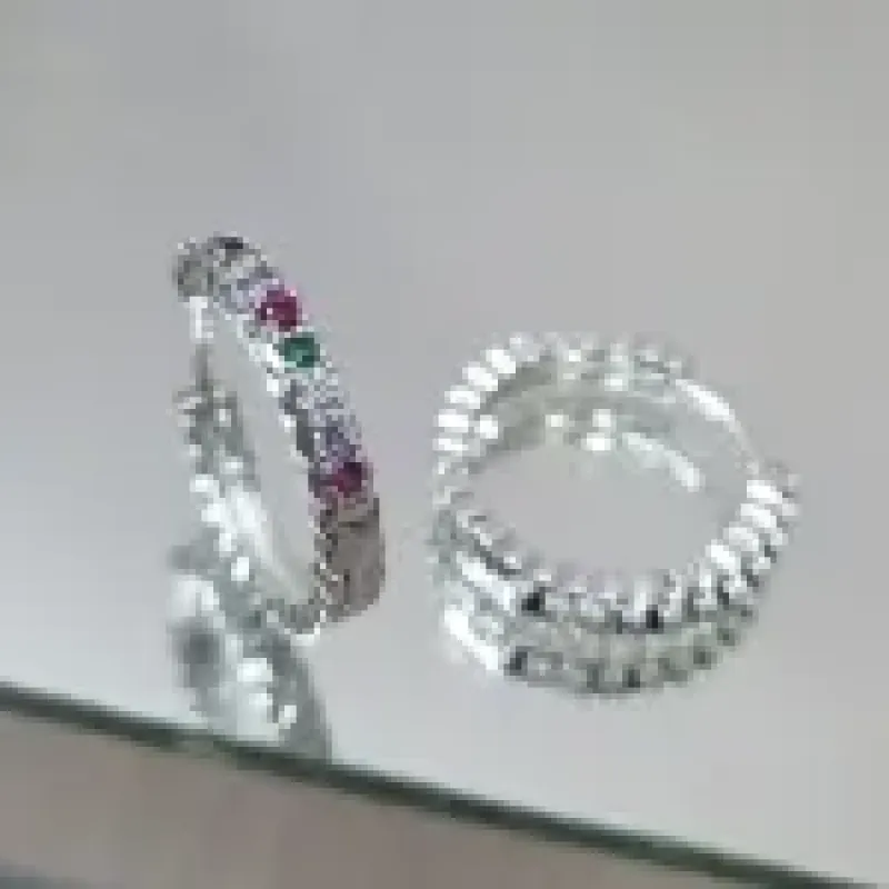 BRINCO PRATA ARGOLA G COLOR