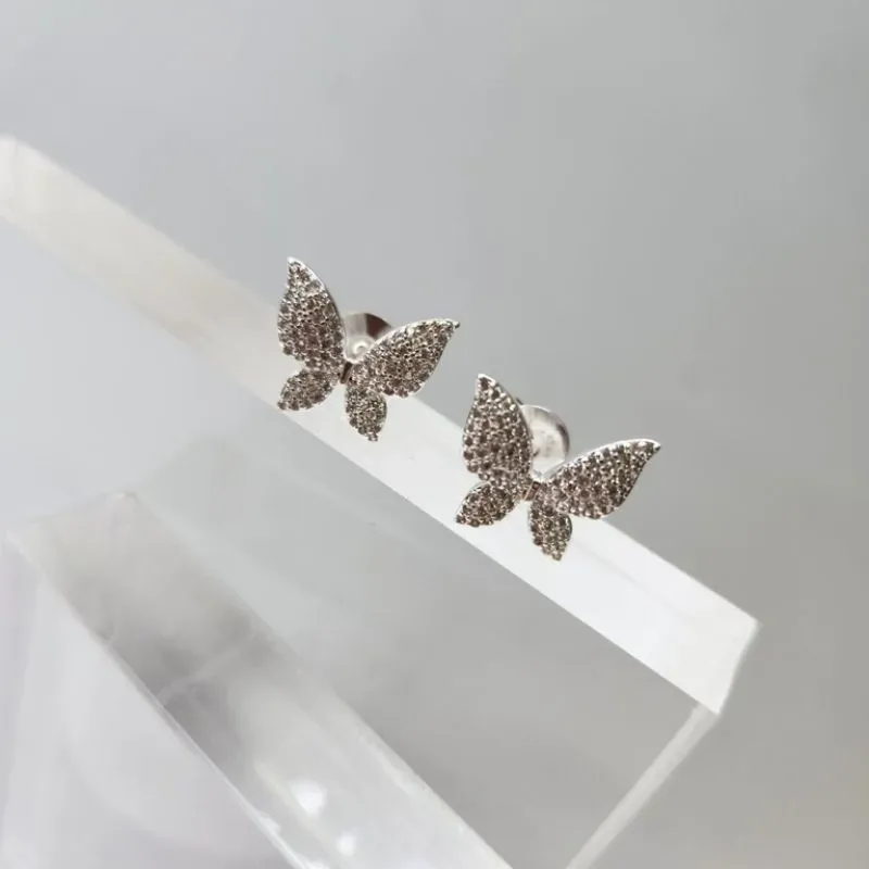 BRINCO PRATA BORBOLETA G Z