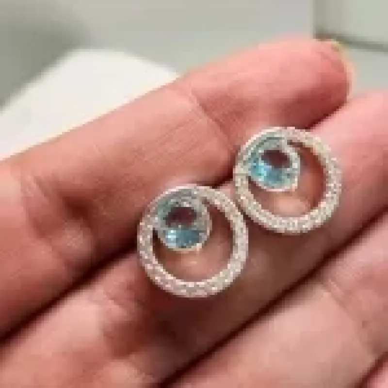 BRINCO PRATA CIRC ZIRC ACQUA