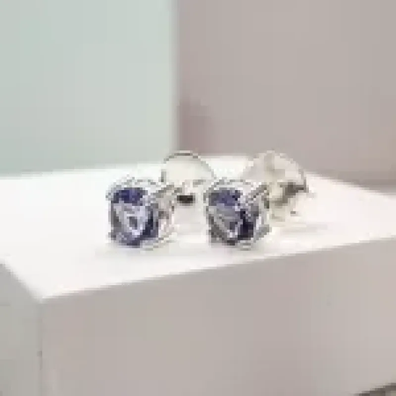 BRINCO PRATA CIRCULO P TANZANITA