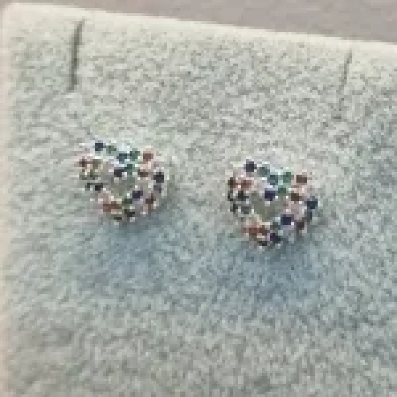 BRINCO PRATA CORA RAINBOW	