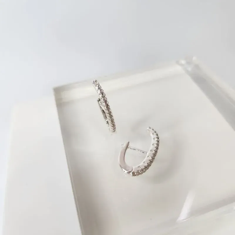 BRINCO PRATA EAR HOOK ZIRC