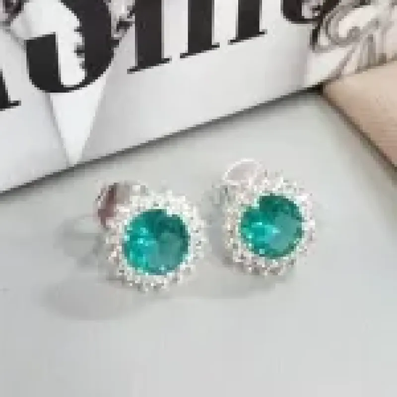BRINCO PRATA Z CIRC TURMALINA	